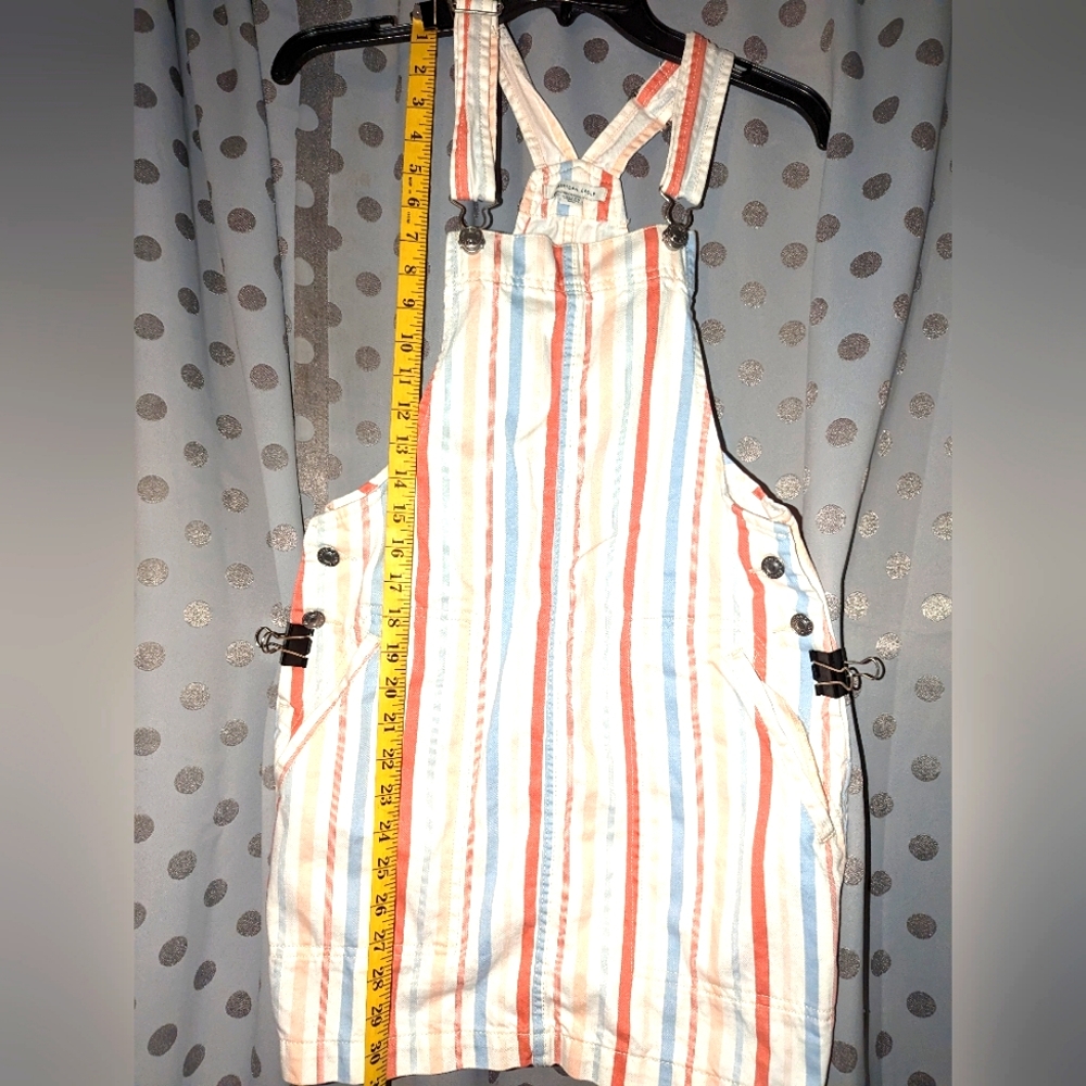 AMERICAN EAGLE OUTFITTERS Overall Denim Dress with Pockets XS - Picture 8 of 13